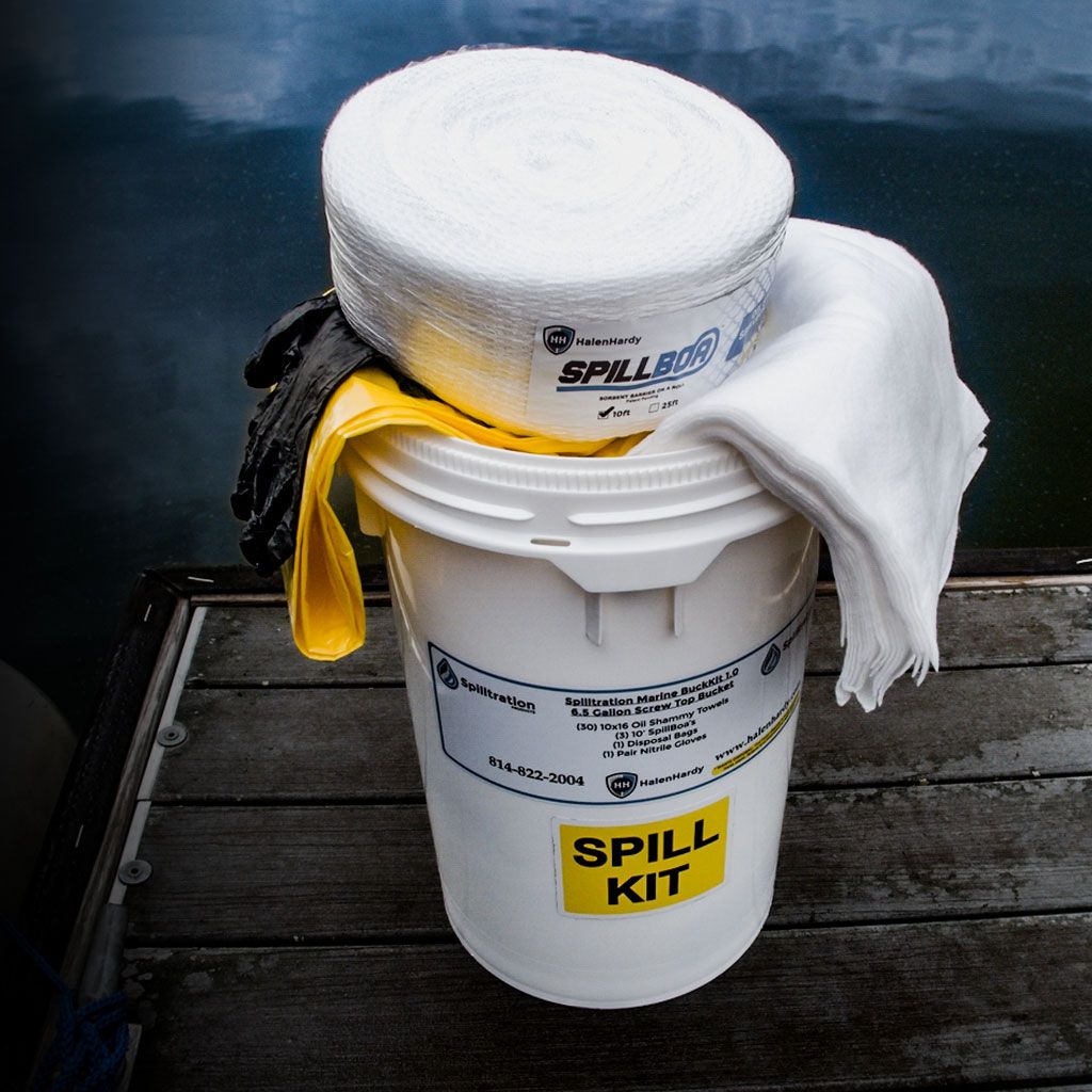 Marine Spill Kit in 6.5 Gallon Bucket