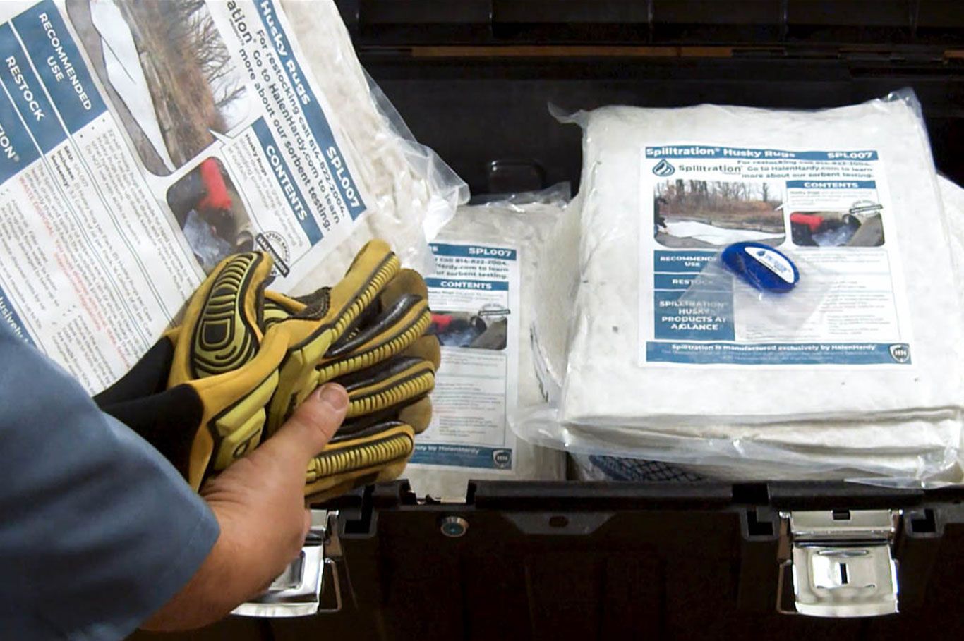 oil spill kits at marine terminal