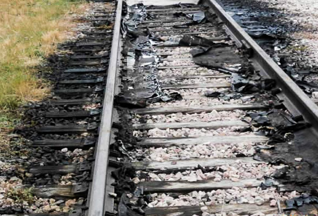 Railroad Track Mat disintegrates in the sun