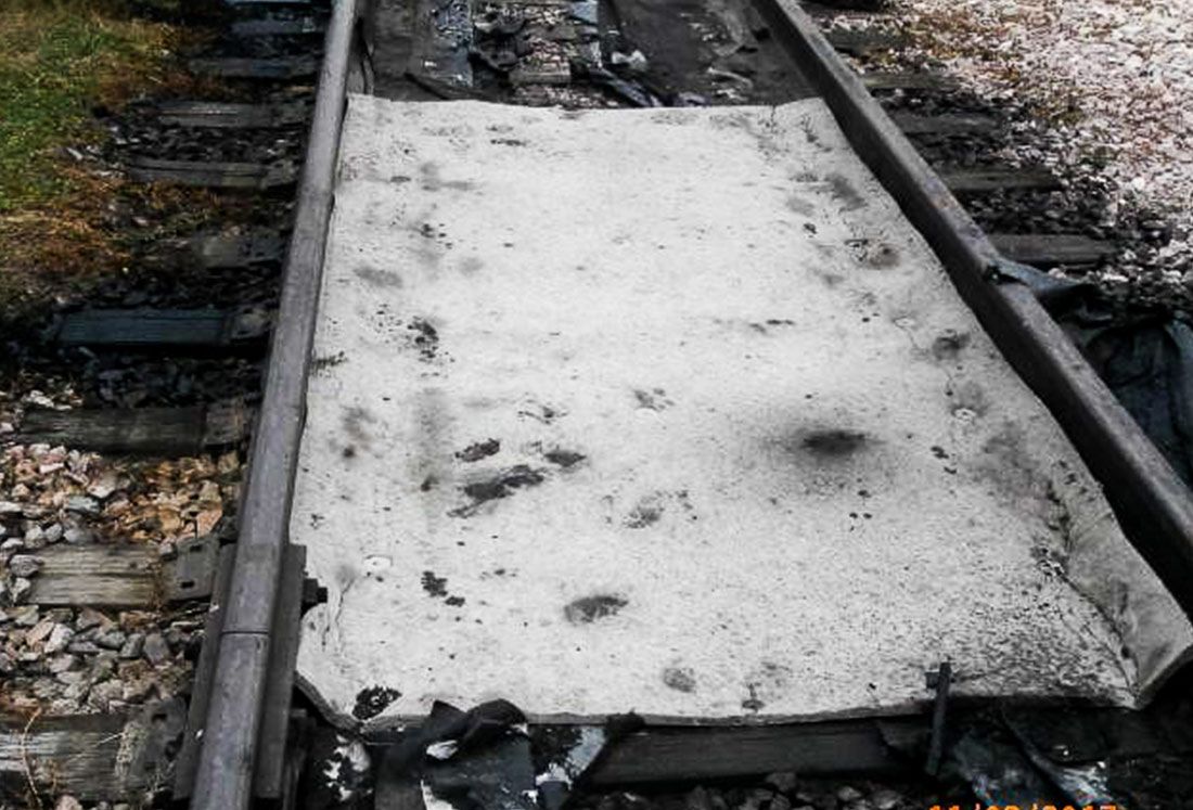 Husky Track Mat after 4 months in the sun